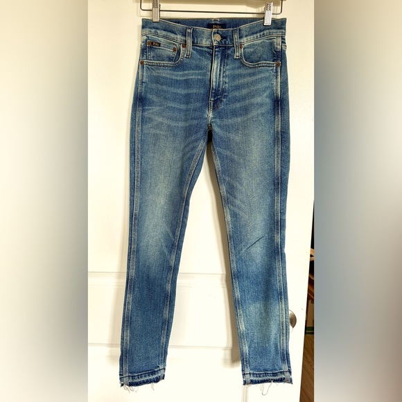 POLO RALPH LAUREN TOMPKINS MIDRISE SKINNY CROP JEANS SIZE 26 - Picture 3 of 8